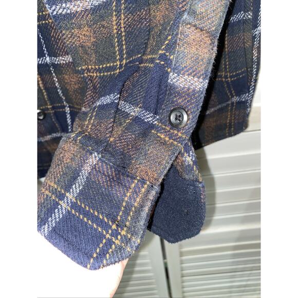 Orvis Classic Collection Plaid Flannel Shirt Jacket Shacket Pockets Men’s Small2 - Picture 5 of 9